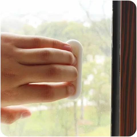 Self-Adhesive Auxiliary Handle Plastic Minimalist Window Cabinet Drawer Pull Handle For Sliding Door Glass Window Home Hardware