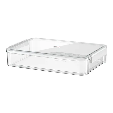 Caja de Almacenamiento de Documentos de Escritorio de Plástico Transparente Organizador de Certificados Portátil Con Hebilla de Cierre Seguro Para Oficina