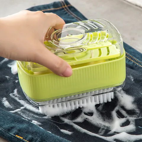 Multifunctional Soap Foaming Box With Roller Laundry Brush Drain Soap Holder Plastic Soap Storage Box For Bathroom Cleaning