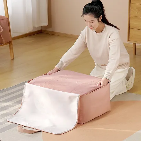 Cartoon Large Capacity Oxford Cloth Quilt Storage Bag Nursery Bedding Moving Luggage Bag Waterproof Organizer With Handle