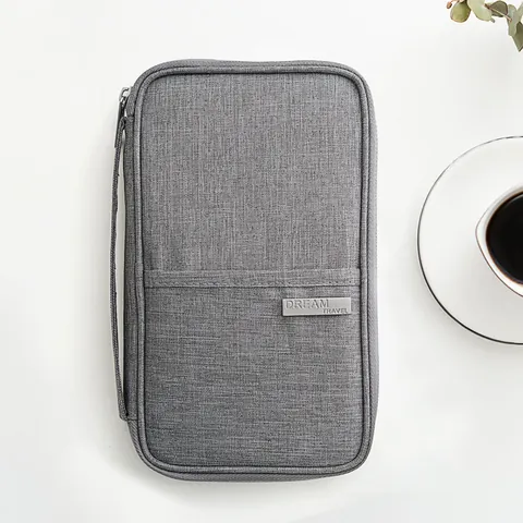 Waterproof Travel Passport Holder Oxford Cloth Document Organizer Bag Multi-function Card Wallet For Women Men Gear