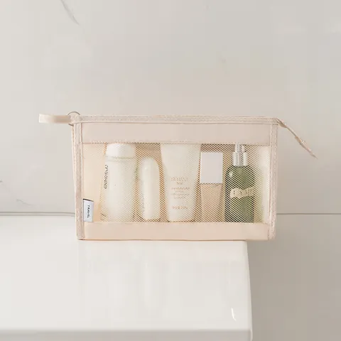 Borsa da Toilette da Viaggio Impermeabile in Tessuto Oxford Organizer Trucco Portatile per Uomo Donna Custodia per Cosmetici