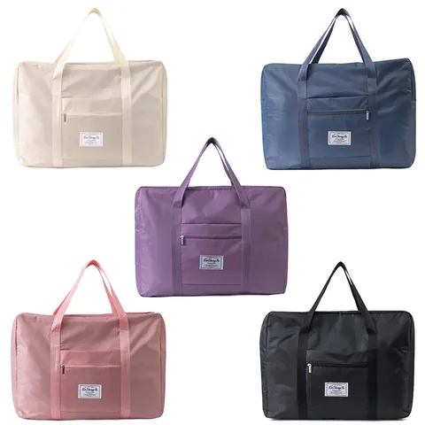 Faltbare Reisetasche Mit Großer Kapazität Wasserdichte Polyester Duffel Bag Handgepäck Organizer Aufbewahrungstasche Für Damen Wochenende