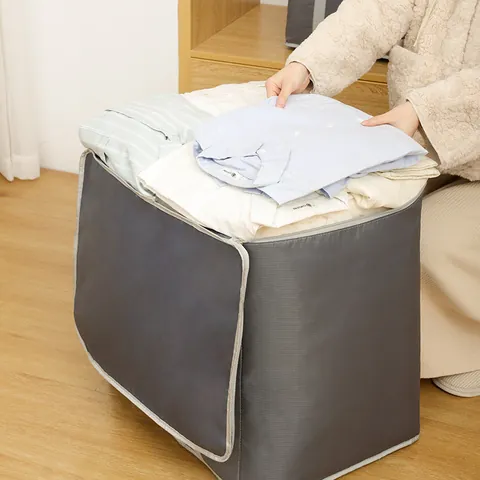 Oxford Gewebe Aufbewahrungstasche Große Kapazität Decken Organizer Umzug Gepäcktasche Mit Griff Für Kleidung Bettwäsche