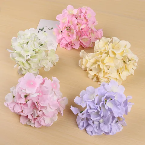 Kunstmatige Hortensia Bloemkoppen Zijden Stof Valse Hortensia's Voor Bruiloft Boog Bloemmuur Woondecoratie Feest DIY Ambacht