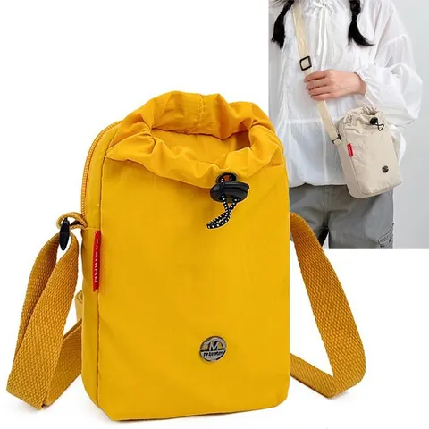 Bolso Cruzado Multifuncional de Nylon Impermeable para Teléfono Móvil Cordón Bolso para Botella de Agua para Mujer Deporte Fitness
