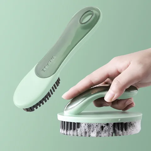 Multi-functional Household Soft Bristle Cleaning Brush Shoe Scrubber Clothes Brush Laundry Tool Translucent Whale Design Scrubber