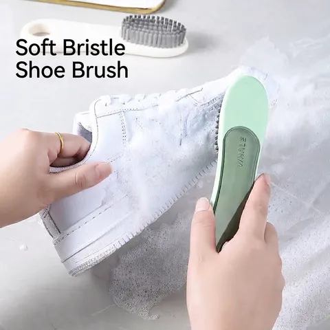 Multi-functional Household Soft Bristle Cleaning Brush Shoe Scrubber Clothes Brush Laundry Tool Translucent Whale Design Scrubber