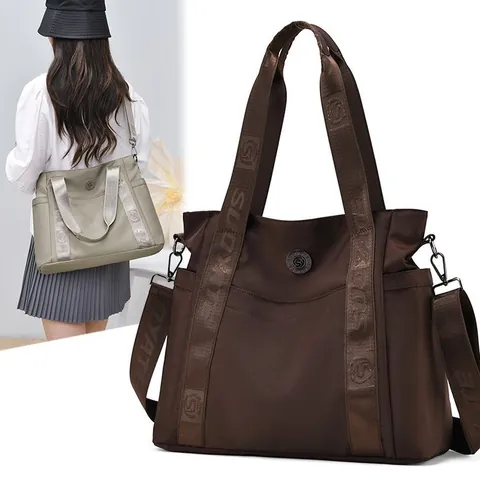 Large Capacity Travel Handbag Unisex Oxford Cloth Lightweight Fashion Weekend Bag Waterproof Carry-on Shoulder Bag Business Trip Storage Duffle