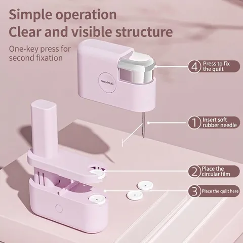 Household No-Needle Bed Sheet Fastener Stapler Style Duvet Clip Anti-Slip Quilt Cover Gripper ABS TPR Stainless Steel Home Bedding Fixing Tool