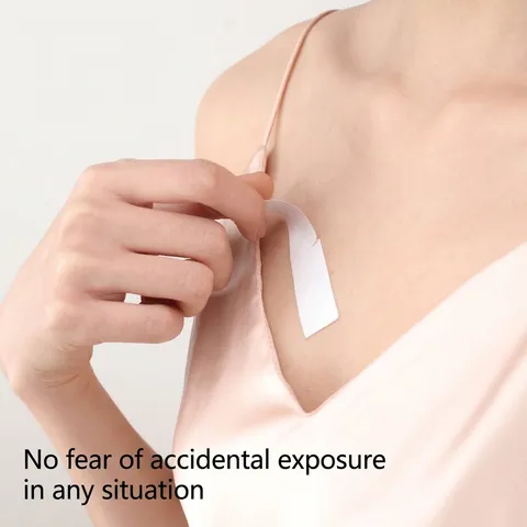 Invisible Double Sided Fashion Tape For Clothing Anti Exposure Adhesive Sticker For Women Neckline Strapless Dress Transparent Tape