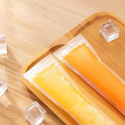 Sachets à Glace Jetables en PE Transparent de Qualité Alimentaire Auto-scellant Pour Bâtonnets de Yaourt aux Smoothies Faits Maison Moules à Bonbons
