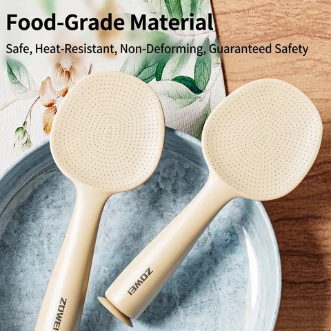Cuillère à Riz Verticale à Ventouse Spatule en Plastique Antiadhésive Pour Cuiseur à Riz Ustensiles de Cuisine Accessoires Maison