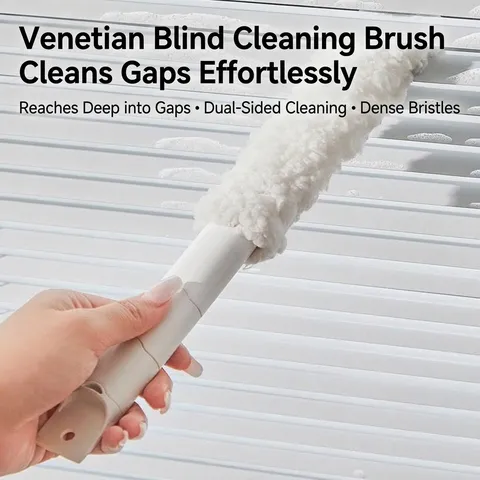Air Conditioner Shutter Gap Cleaning Brush Microfiber Window Blind Duster Tool Washable Replaceable Crevice Cleaner Brush House