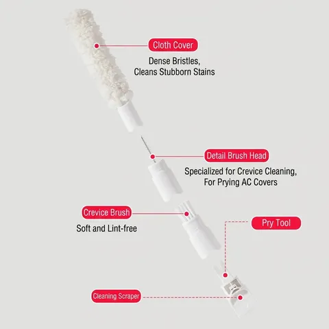Air Conditioner Shutter Gap Cleaning Brush Microfiber Window Blind Duster Tool Washable Replaceable Crevice Cleaner Brush House