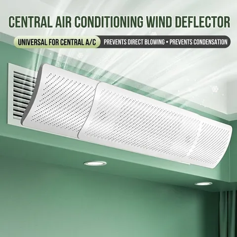 Deflector De Aire Acondicionado Telescópico Ajustable Protector Contra Soplado Directo Para Aire Centralizado Dormitorio