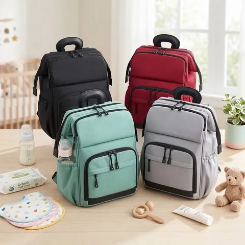 Grote Capaciteit Luiertas Rugzak Waterdicht Oxford Doek Reizen Mama Tas Voor Babyverzorging Met Thermische Fles Zakken