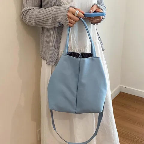 Large Capacity Water Bottle Carrier Bag Double Cup Position Tote For Commuter Women Crossbody Handheld Bottle Sleeve Pouch