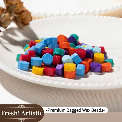 Perle di Ceralacca Ottagonali Ceralacca Multicolore per Sigilli Buste Inviti Confezioni Regalo Scrapbooking Fai da Te Artigianato
