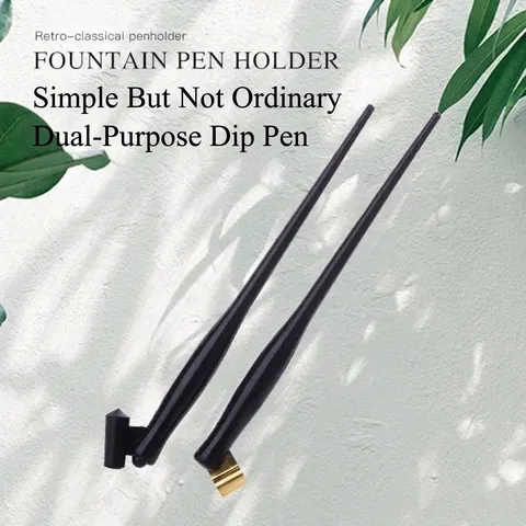 Retro Resin Oblique Calligraphy Dip Pen Holder Dual-Use Hand Lettering Writing Tool For English Copperplate Spencerian Script Penholder
