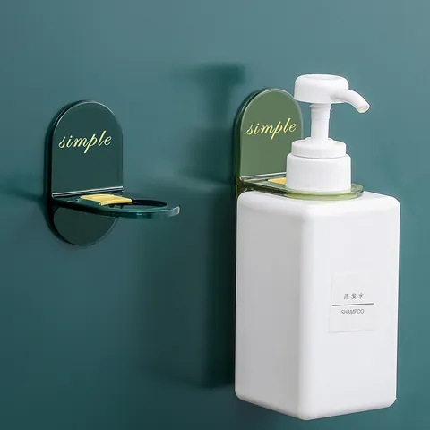 Wandmontierter Verstellbarer Duschgel Flaschenhalter Edelstahl Shampoo Regal Ohne Bohren Badezimmer Organizer Minimalistischer Seifenständer