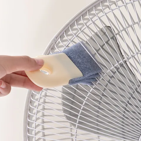 Multifunctional Gap Cleaning Brush For Window Track Fan Groove Kitchen Corner PP Polyester Scourer Cleaning Tool Manual Brush