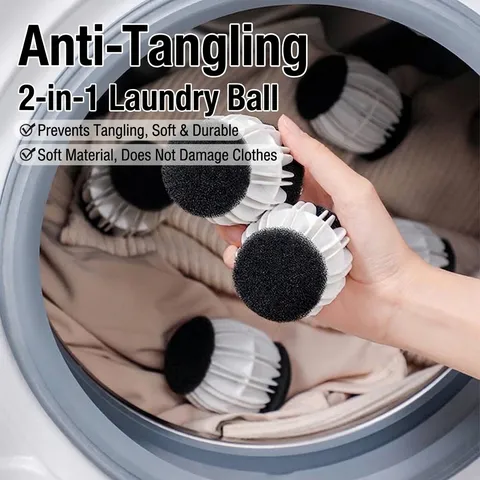 Reusable Anti-Tangling Laundry Ball Hair Catcher For Drum Washing Machine TPR Polyurethane Lint Cleaning Magic Laundry Care Ball