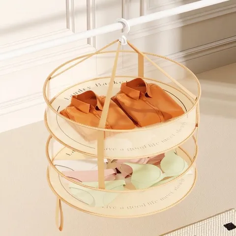 Foldable Hanging Drying Net Basket For Sweaters Underwear Socks Windproof Breathable Mesh Laundry Drying Rack Home Storage Organizer