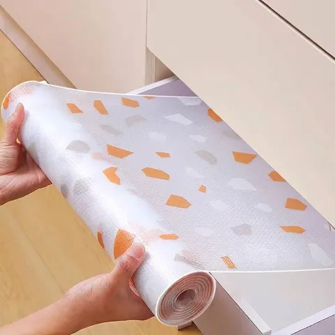 Waterproof EVA Cabinet Liner Oilproof Non-Slip Drawer Mat Cuttable Refrigerator Pad For Kitchen Shelf Home Storage