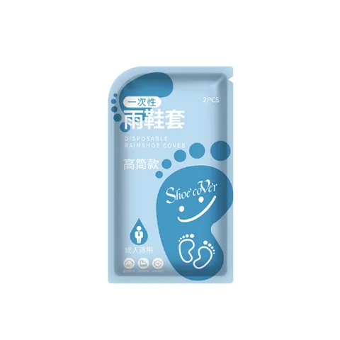 Cubrezapatos de Lluvia de PE Desechables de Tubo Alto para Adultos Antideslizantes Impermeables Protectores para Viajes al Aire Libre Portátiles Marrón