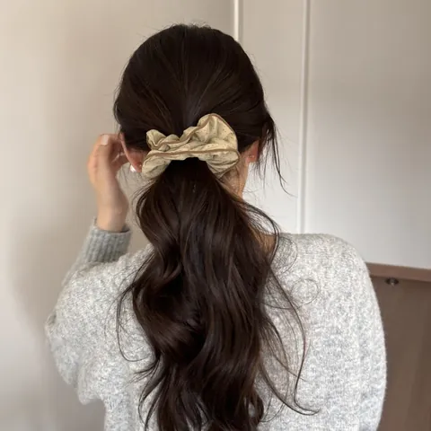 Scrunchie Pois Retrò Bordo a Volant Francese Elastico Per Capelli Nodo a Fiocco Porta Coda Di Cavallo Per Donne Ragazze Accessori Capelli