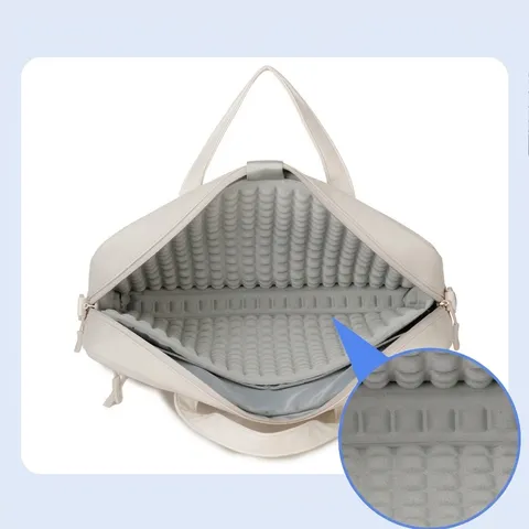 Large Capacity Business Laptop Bag Oxford Fabric Waterproof Briefcase Handheld Shoulder Bag With Trolley Sleeve For Men