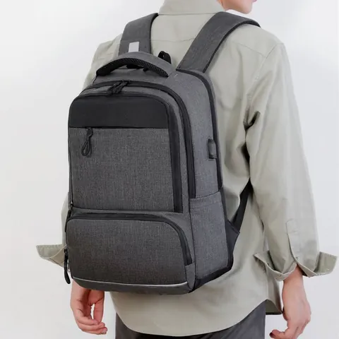 Oxford-Gewebe Business Rucksack Mit USB-Ladeanschluss 16 Zoll Laptopfach Große Kapazität Reise Tasche Für Herren Damen