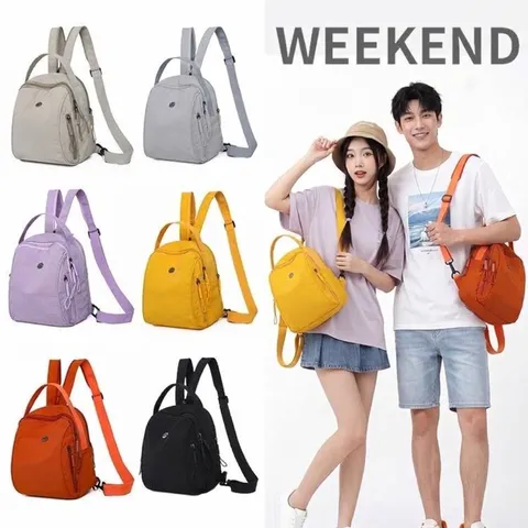 Zaino Impermeabile Mini Fashion in Nylon per Donna Uomo Leggero Grande Capacità Zaino da Viaggio Casual Pendolare Zaino Scolastico
