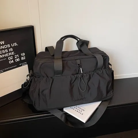 Large Capacity Travel Duffel Bag Wet Dry Separation Shoe Compartment Sport Gym Bag Weekend Tote For Women Men Oxford Cloth