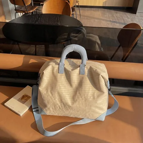 Borsa da Viaggio in Nylon Poliestere Espandibile di Grande Capacità Borsa Sportiva Impermeabile per Weekend Uomo Donna Borsa Bagaglio alla Moda
