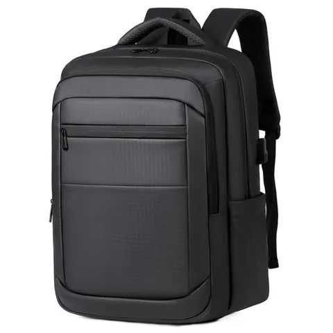 Zakelijke Forenzen Rugzak Grote Capaciteit Uitbreidbare Laptoptas Heren Dames Waterdicht Oxford Doek USB Poort Tas