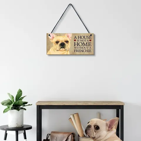 Rustic Wooden Dog Theme Hanging Plaque Heartwarming Slogan Wall Decor For Pet Lovers Home Decoration Akita Frenchie Husky Golden Retriever German Shepherd