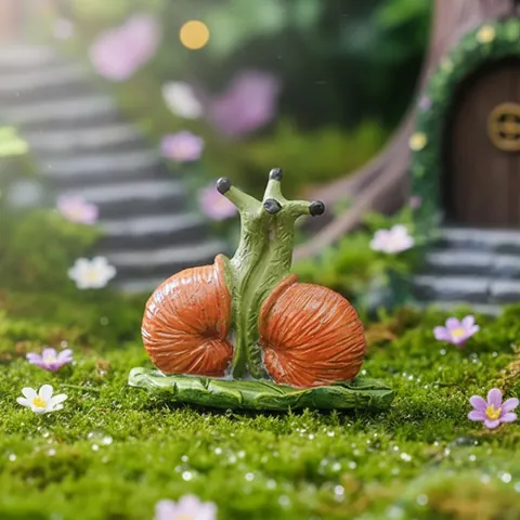 American Country Resin Snail Figurine Couple Snail Garden Decoration Animal Sculpture For Outdoor Lawn Patio Home Ornament