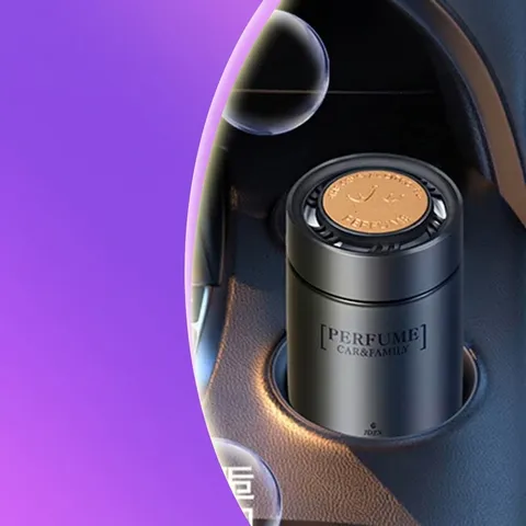 Modern Luxury Car Solid Air Freshener Balm Long Lasting Odor Removal Glass Frosted Scents Aromatherapy For Home Office
