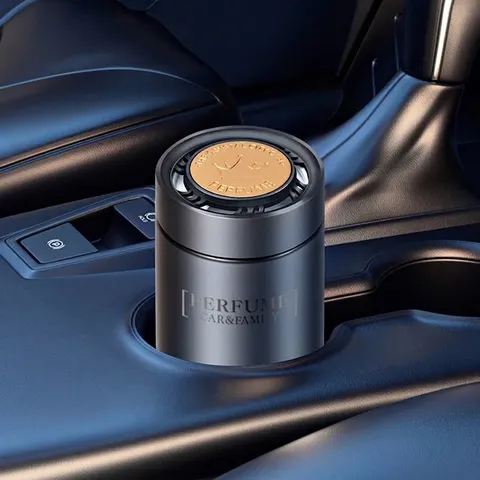 Modern Luxury Car Solid Air Freshener Balm Long Lasting Odor Removal Glass Frosted Scents Aromatherapy For Home Office