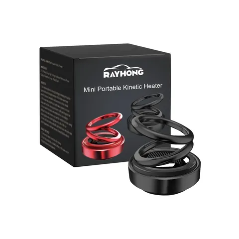 Rayhong Portable Kinetic Heater Solar Powered Car Interior Accessory Mini Vibration De-icer Air Purifier For Vehicle Home Office