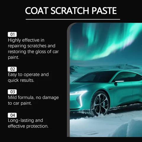 Car Paint Scratch Repair Paste Cream Car Paint Coating Polish Wax Remover Paste Surface Scratch Smoothing Maintenance Cream With Sponge Brush