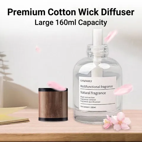 Glas Auto Lufterfrischer Mit Holzdeckel Aromatherapie Diffusor Flasche Für Fahrzeug Büro Zuhause Deko Duft Ornament
