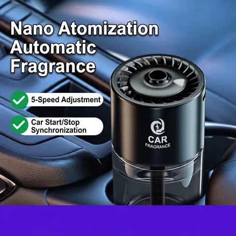 Difusor de Aromaterapia Inteligente para Coche Spray Automático Ambientador Con 5 Modos Atomizador Ultrasónico Coche