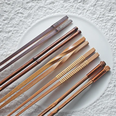 Japanese Vintage Carbonized Wood Chopsticks Reusable Handcrafted Pointed Bamboo Chopsticks For Sushi Ramen Home Dining Kitchen Tableware