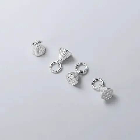 S925 Sterling Zilver Lotuspeul Hanger Charm Voor DIY Sieraden Maken Armband Ketting Antiek Zilver Zen Stijl Craft