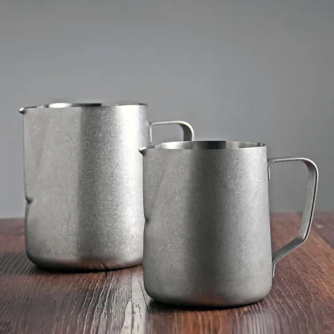 304 Edelstahl Milchaufschäumkännchen Professionelle Kaffee Latte Art Tasse Mit Skala Adlerschnabel Design Kanne Für Barista
