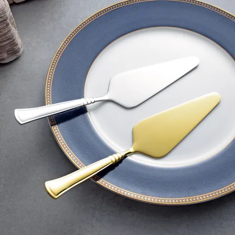 Stainless Steel Cake Server Pie Shovel Mirror Polished Triangle Dessert Cutter For Wedding Birthday Party Kitchen Baking Tools