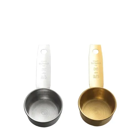 Roestvrijstalen Maatlepel 30ml 1/8 Cup Voor Koffie Melkpoeder Bakken Duurzame Metalen Schep Ophanggat Gerei